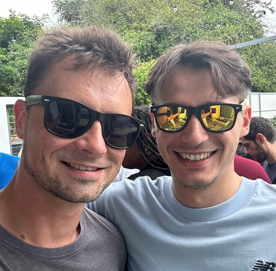 Bart Magera with Charles Floate